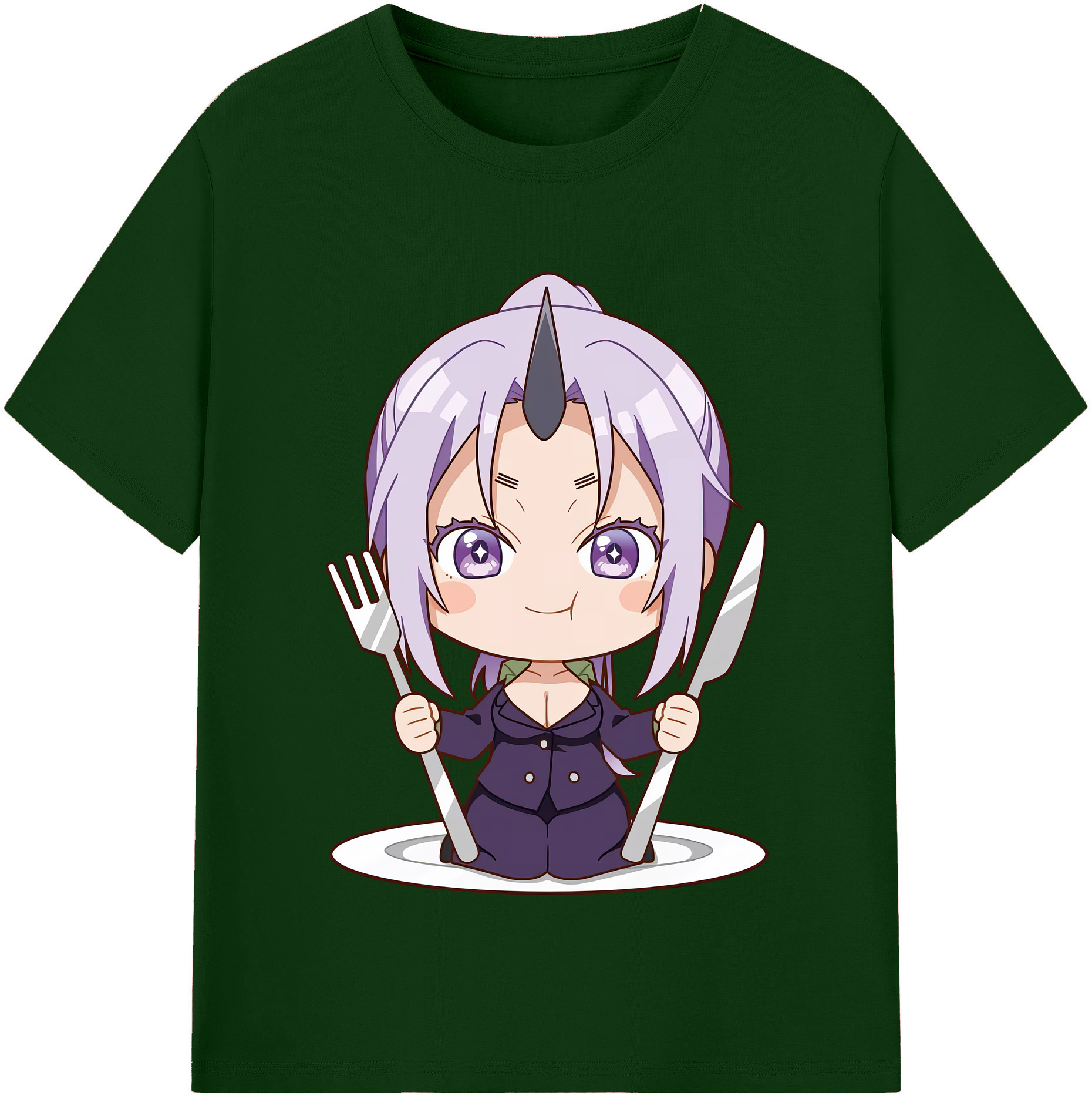 （画像用） 転スラ Regarding Reincarnated to Slime 綿100％半袖Tシャツ（フロントプリント）